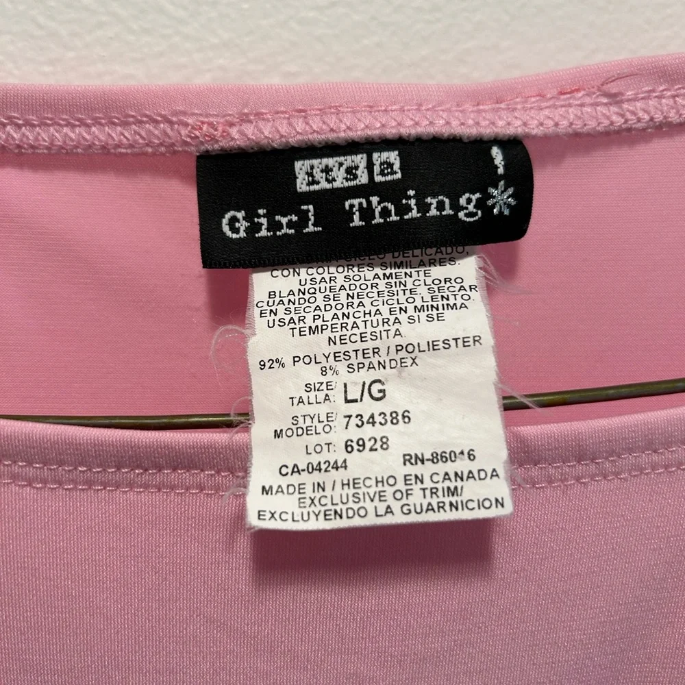 A Girl Thing Pink Ruffled Kids Blouse - Picture 3 of 3